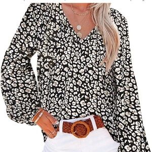SHEIN sheer sleeve top